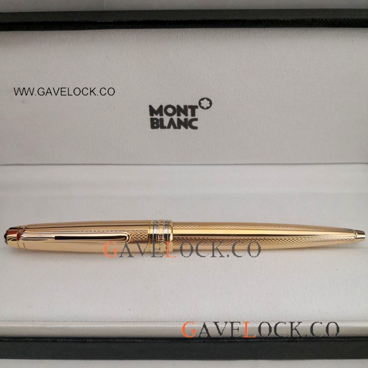 Wholesale Copy Montblanc 164 Meisterstuck Ballpoint Pen Gold Chain